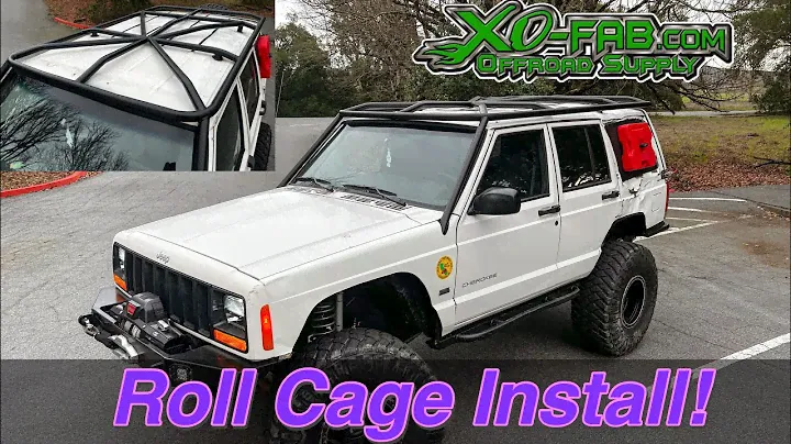 Putting a Roll Cage in my Jeep Cherokee! XO-Fab Hybrid XJ Cage Install